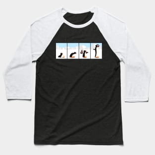 The penguin evolution Baseball T-Shirt